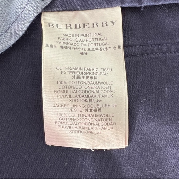 Burberry Cotton Blazer Navy Blue | Mens Blazers | Suits and Jackets | La⦠- Picture 7 of 10